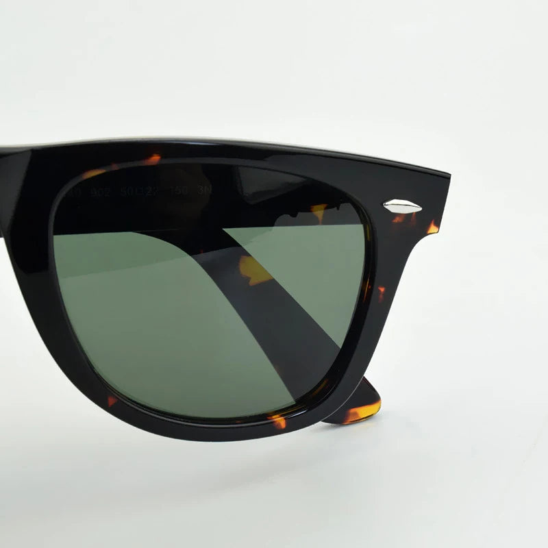 Ochelari de soare clasici cu lentile de sticlă Ochelari de soare din acetat pentru bărbați Y-2140 Design cu nit dublu Ochelari de protecție eleganți pentru femei, cu formă pătrată, cu protecție UV