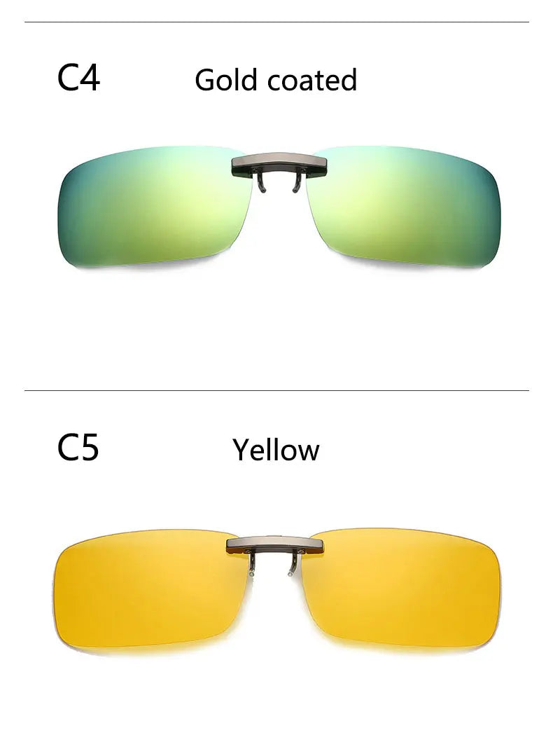 BOYSEEN Ochelari de soare polarizați cu clemă, lentile pentru vizibilitate zi și noapte la volan, unisex, sport, pescuit, ochelari pentru miopie, bărbați, femei, călătorii, activități în aer liber