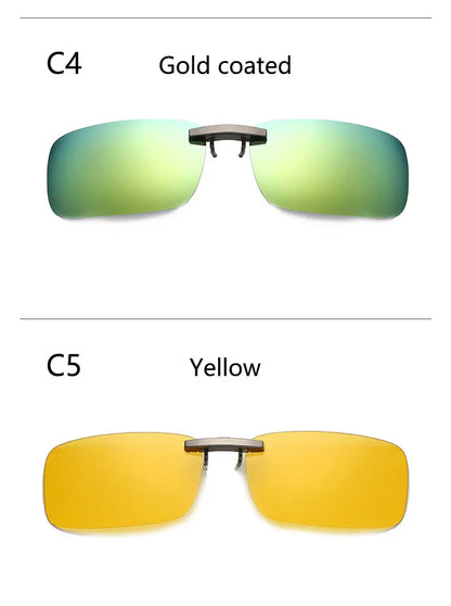 BOYSEEN Ochelari de soare polarizați cu clemă, lentile pentru vizibilitate zi și noapte la volan, unisex, sport, pescuit, ochelari pentru miopie, bărbați, femei, călătorii, activități în aer liber