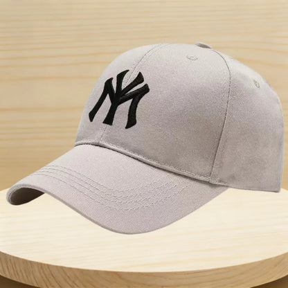 Vintage NY Logo Embroidery Baseball Cap, Casual Cotton Adjustable Dad Hat, Streetwear Hip Hop Sun Hat for Men Women Daily