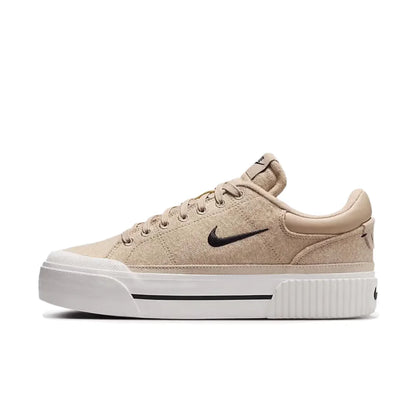 Nike Court Legacy Lit Leather Comfort Slip-Resistant Cushioning Durable Low-Top Tennis Shoe Women's DM7590-100