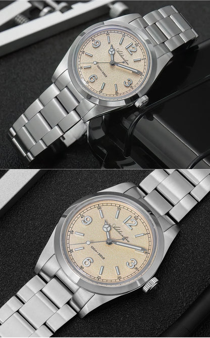 ADDIESDIVE 36mm Orologio da uomo in offerta AD2518, vetro bombato, acciaio inox 316L, impermeabile 100m, al quarzo