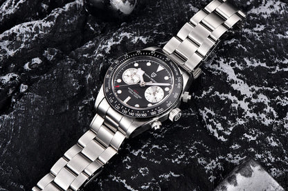 PAGANI DESIGN New Panda Men's Watches Top Luxury Quartz Wristwatches Chronograph Watch Man 2026 Gift AR Sapphire Ceramic Bezel