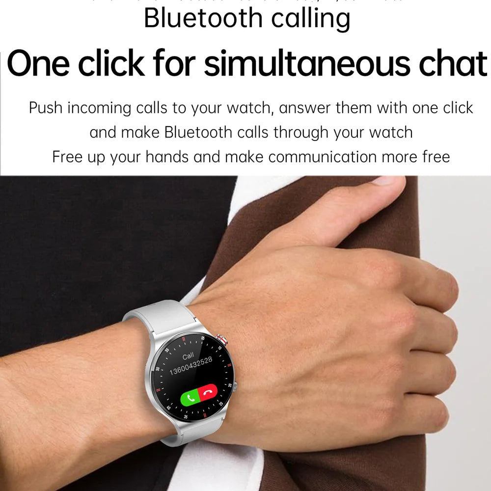 Luxury QW33 Smart Watches Men NFC Wireless Call Fitness Waterproof Sports Wrist Intelligent Smartwatches for Women Android 2026