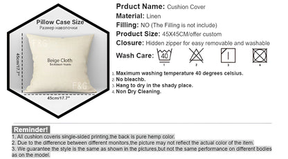 Cushion Cover Washed Linen Soft Breathable Decorative Case for Sofa Home Pillow cover Game C-Call of D-Duty Black Ops