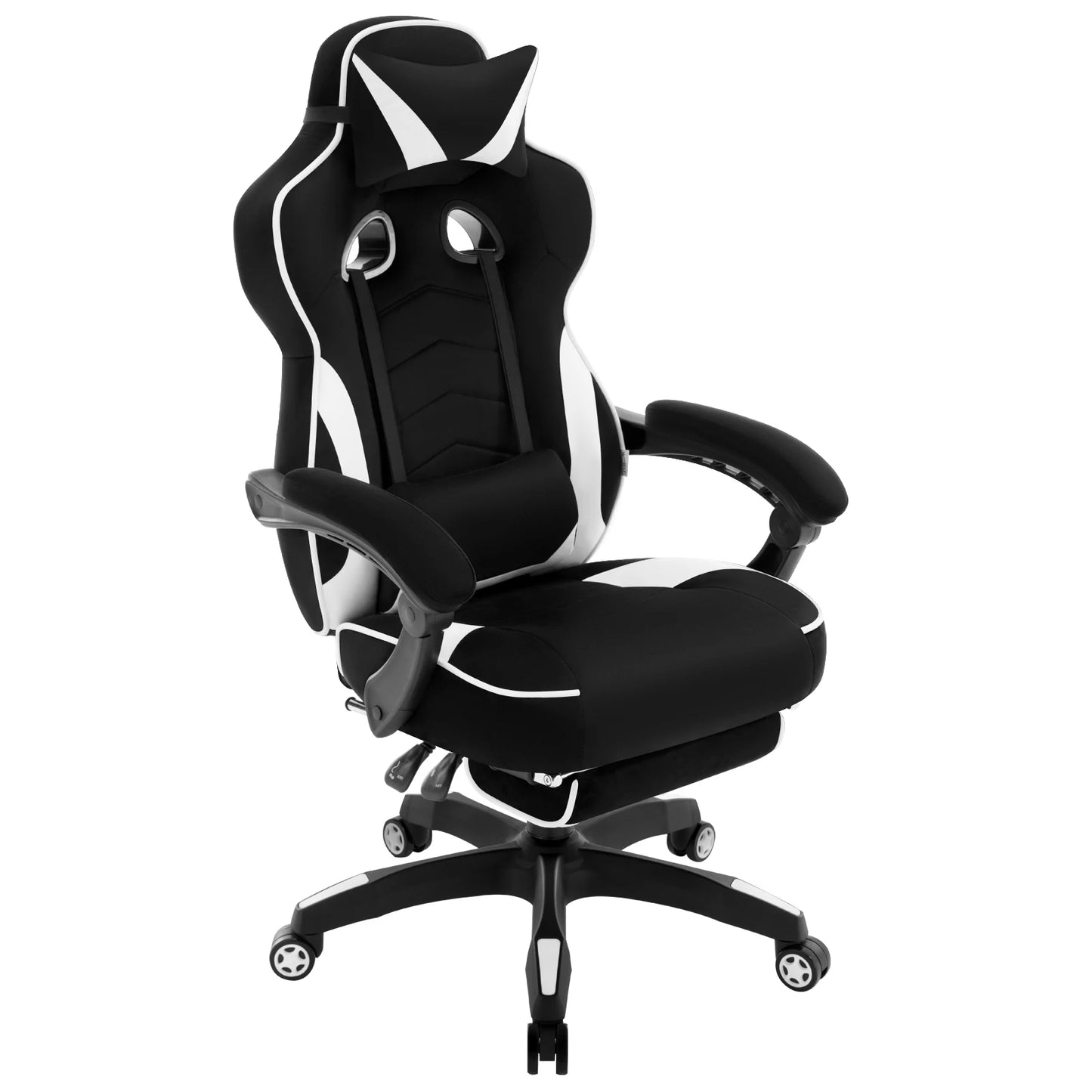 WOLTU Racing Gaming Chair Swivel Desk Office Computer Chair Sports Seat with Headrest Lumbar Cushion Footrest Gamer Chair