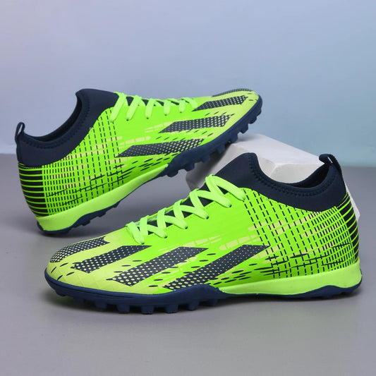 New Men Soccer Shoes Futsal Indoor Football Boots Sport Match Training Kids TF Cleats Grass Ankle Hot-selling High-quality Light