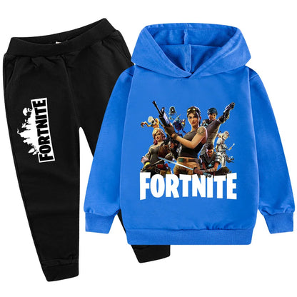 2026 New Fortnite Game Printed Children's Leisure Suit Cartoon Long Sleeve Autumn/Winter New Teenager Suit