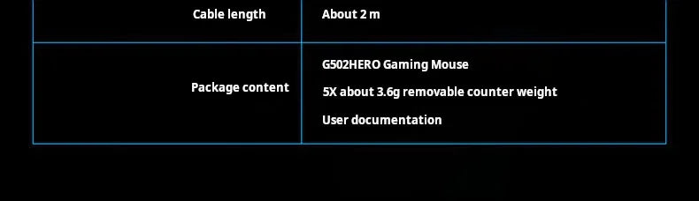 Геймърска мишка Logitech G502 HERO с кабел, e-sports, механична мишка с RGB подсветка, балансируемо тегло и програмируеми макроси за Battle Royale игри