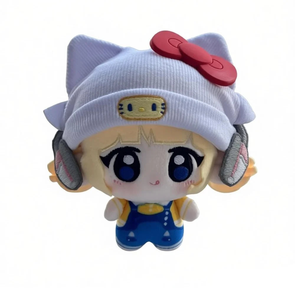 Boneca de peluche Juno Overwatch de 10cm, decoração cartoon OW Juno, brinquedo de peluche para mochila, fãs, coleção e presente de aniversário