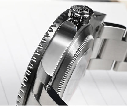 San Martin Watch New Upgraded Sub Men's PT5000 ST2130 Automatic Diving Watches with Ceramic Bezel 200m Waterproof Sapphire SN0017G