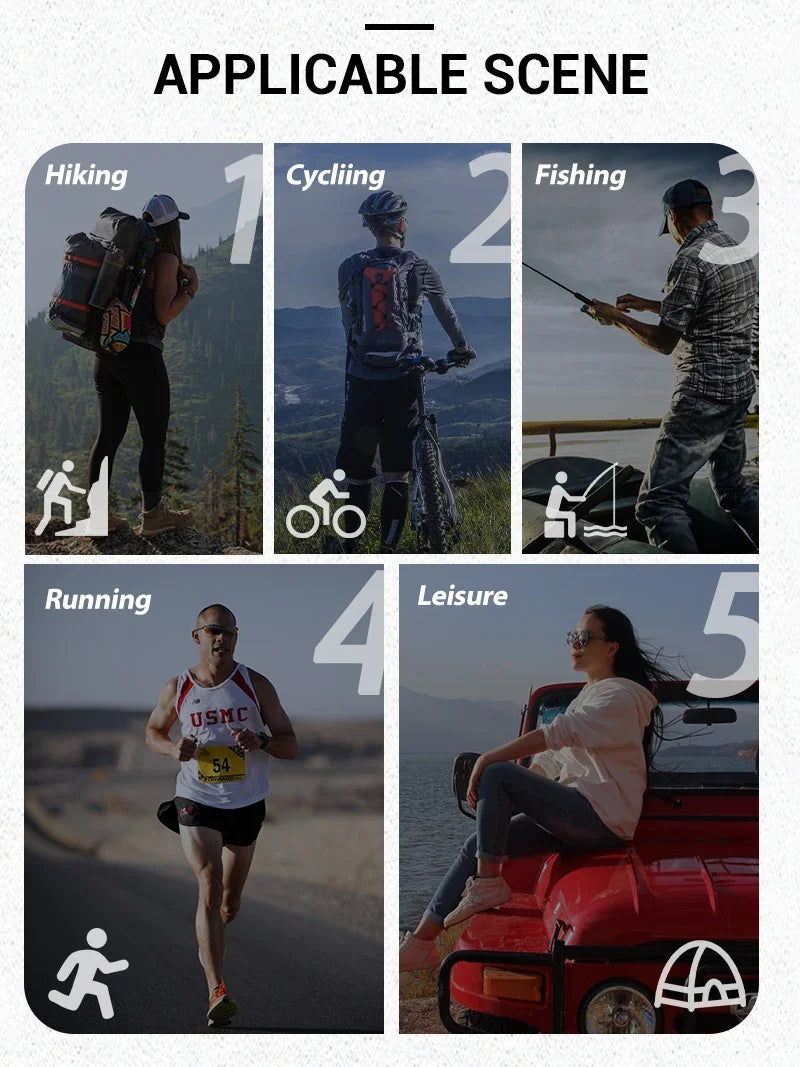 SCVCN Ochelari polarizați pentru drumeții, pescuit și ciclism, ochelari de modă UV400 pentru bărbați, ochelari de sport pentru MTB și biciclete, pentru activități în aer liber