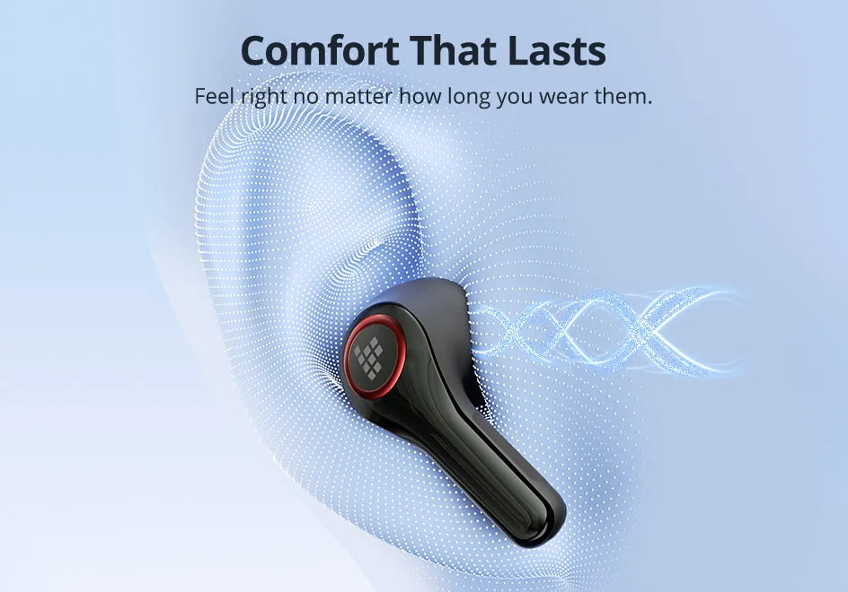 Tronsmart Sounfii NC 2 Wireless Bluetooth Earbuds – Hybrid Active Noise Cancelling (ANC), Hi-Res Audio LDAC, 40H Playtime, AI Call Noise Reduction, Waterproof TWS Earphones