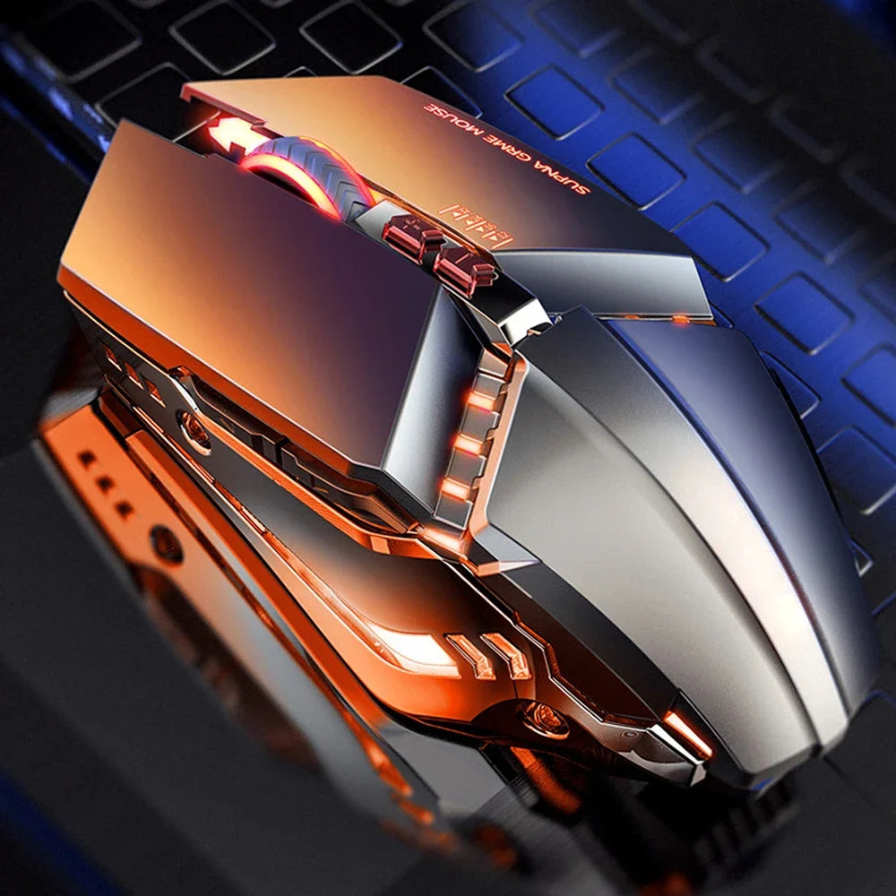 PC Competitive USB Wired Gaming Mouse RGB Silent Mouse 3200 DPI Mechanical Mouse 7 Button PC Laptop Player