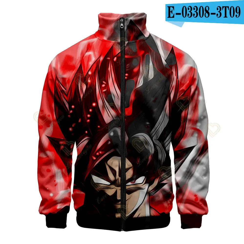 Dragon Ball 3D Print Zipper Hoodie Cool Fashion Men/Women/Kids Long Sleeve Hoodies Sweatshirt Casual Cosplay Jacket Clothes