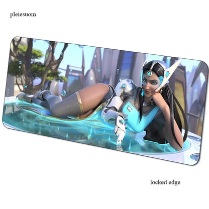 Tappetino mouse gaming Overwatch con stampa HD, 900x400x3mm, tappetino gamer per scrivania computer, mousemat PC economico per notebook