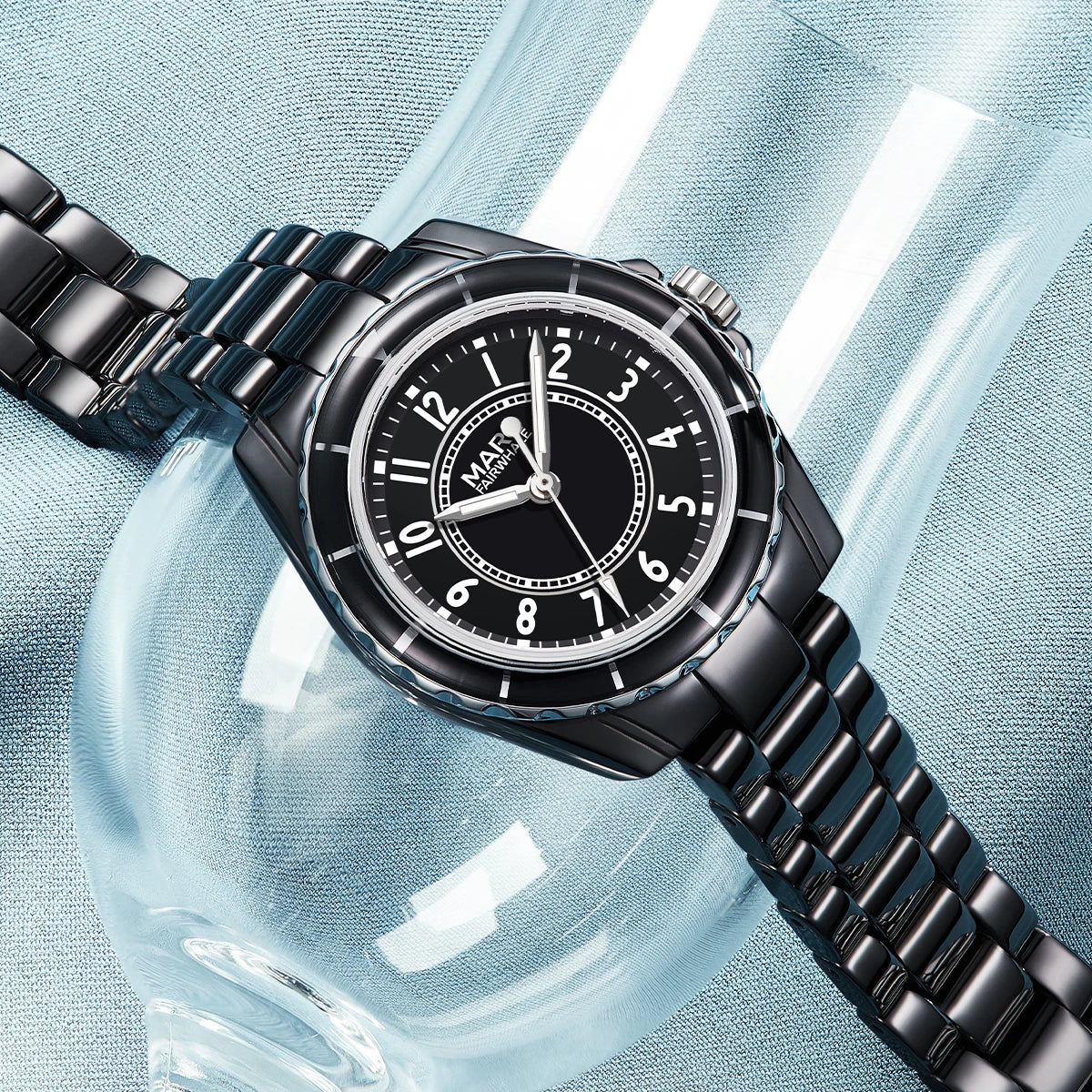 Fashion Brand Mark Fairwhale Women's Watches Luxury ceramics Waterproof Small And Luxurious Quartz Women Wristwatches