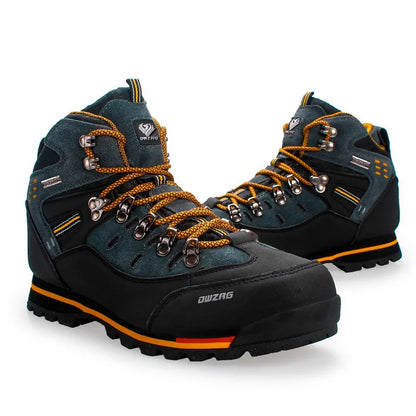 Men's Climbing Shoes, Outdoor Fashion Anti-Slip Wear-Resistant Hiking Boots, Comfortable Waterproof Snow Walking Travel Sports Shoes