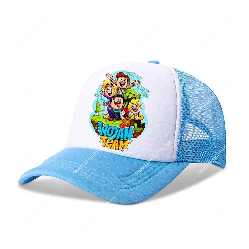 Wojans Team Baseball Cap Cartoon Anime Hot Game Printed Headwear Summer Adjustable Fashion Blue Sport Casual Hats Birthday Gift