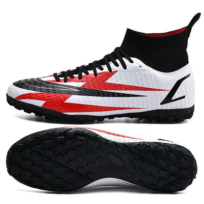 2025 New Long Nail Large Size Football Shoes Teenager Ankle Anti slip Training Latest Sneakers FG/TF Soccer Shoes