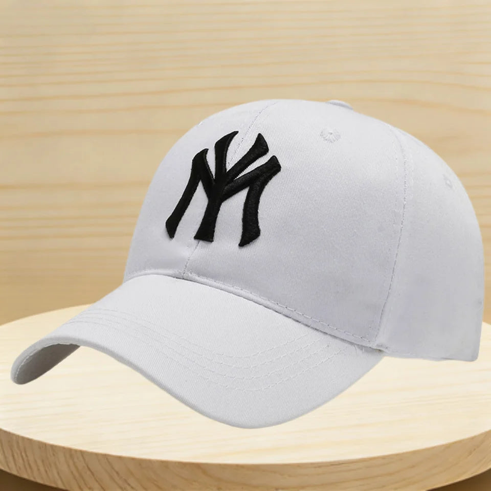 Vintage NY Logo Embroidery Baseball Cap, Casual Cotton Adjustable Dad Hat, Streetwear Hip Hop Sun Hat for Men Women Daily