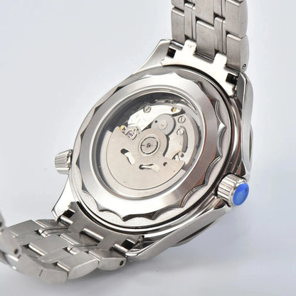DWAYNE CAMPBELL Orologio da uomo di alta gamma NH35 automatico meccanico, lunetta in ceramica, impermeabile, classico da business