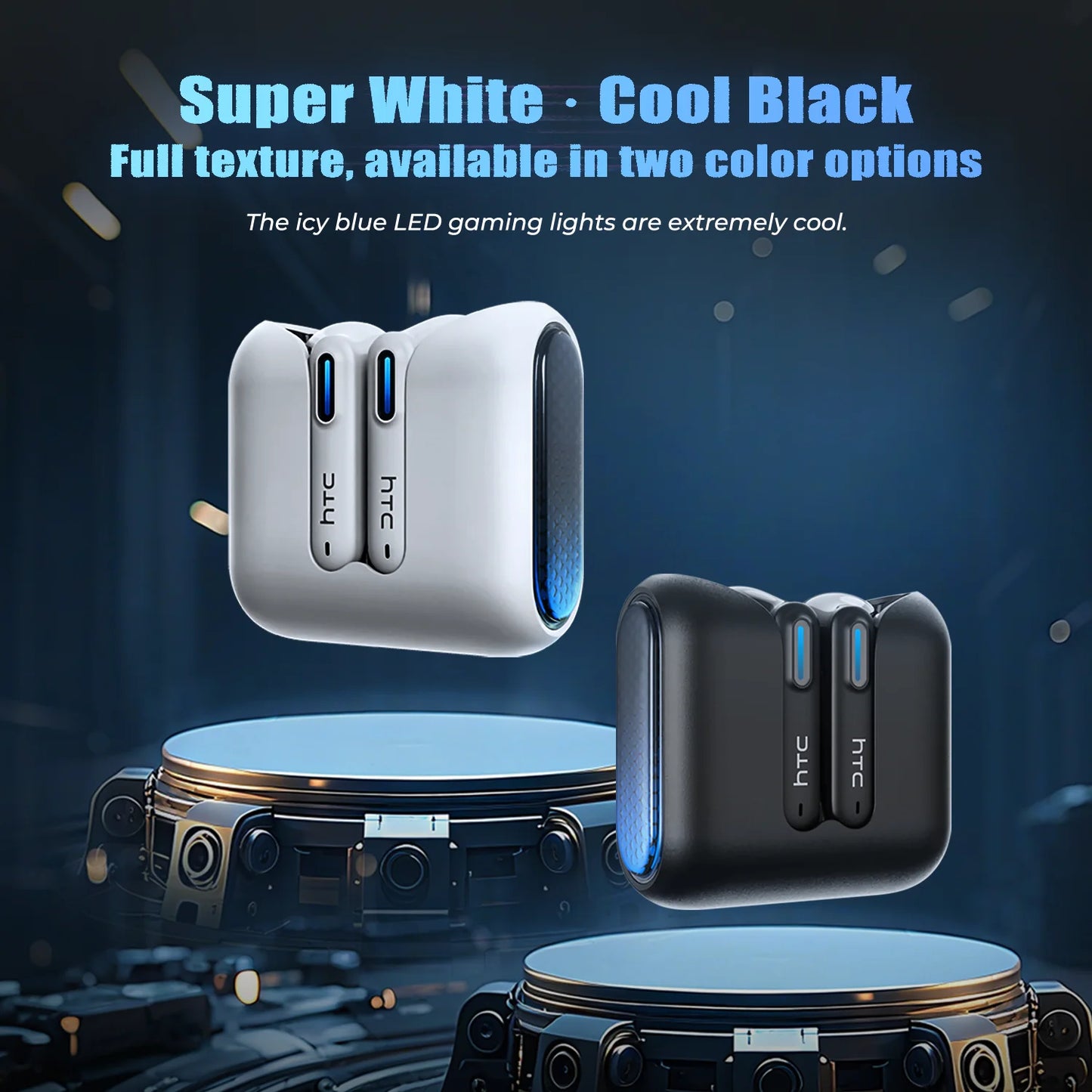 HTC NE49 6.0 True Wireless Earbuds Gaming HiFi Deep Bass Lightweight Cool Design IPX5 Waterproof Choice