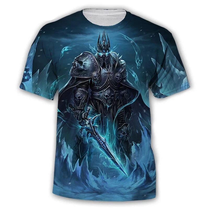 2024 New Game T-shirt World Of Warcraft 3D Printed Men Women Fashion Casual Streetwear T Shirt Harajuku Oversized Tees Tops
