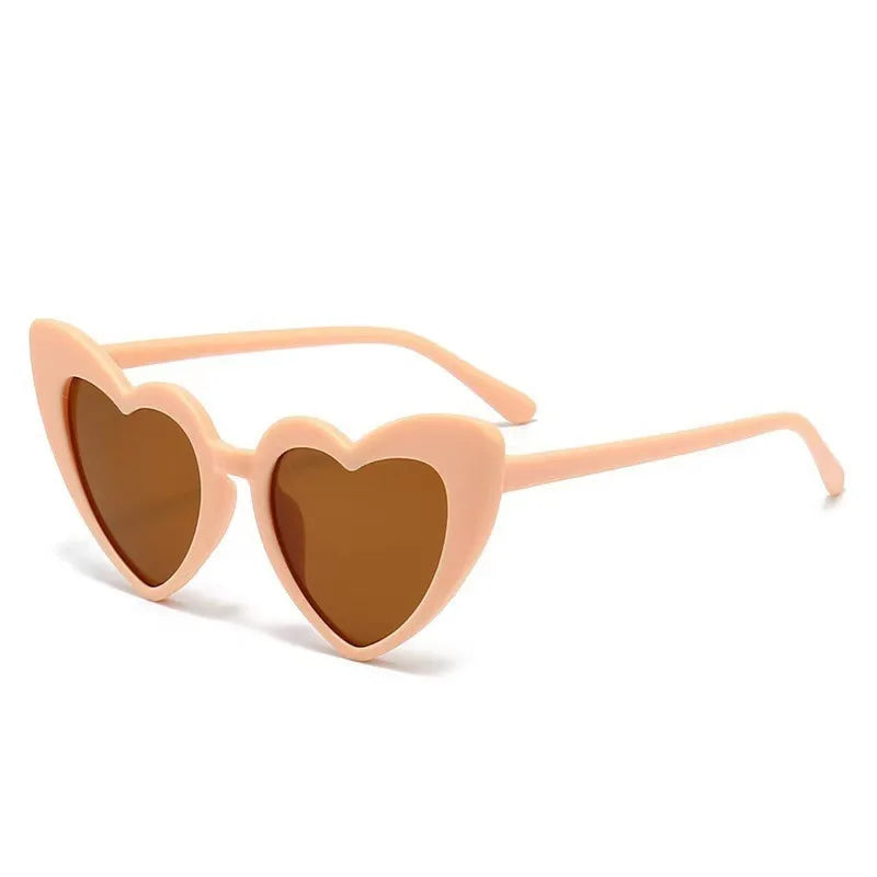 1 buc. Ochelari de soare în formă de inimă cu personaje de desene animate pentru copii, ochelari de soare pentru bebeluși, băieți și fete, ochelari de soare UV400, cadouri pentru copii, ochelari de modă pentru petreceri