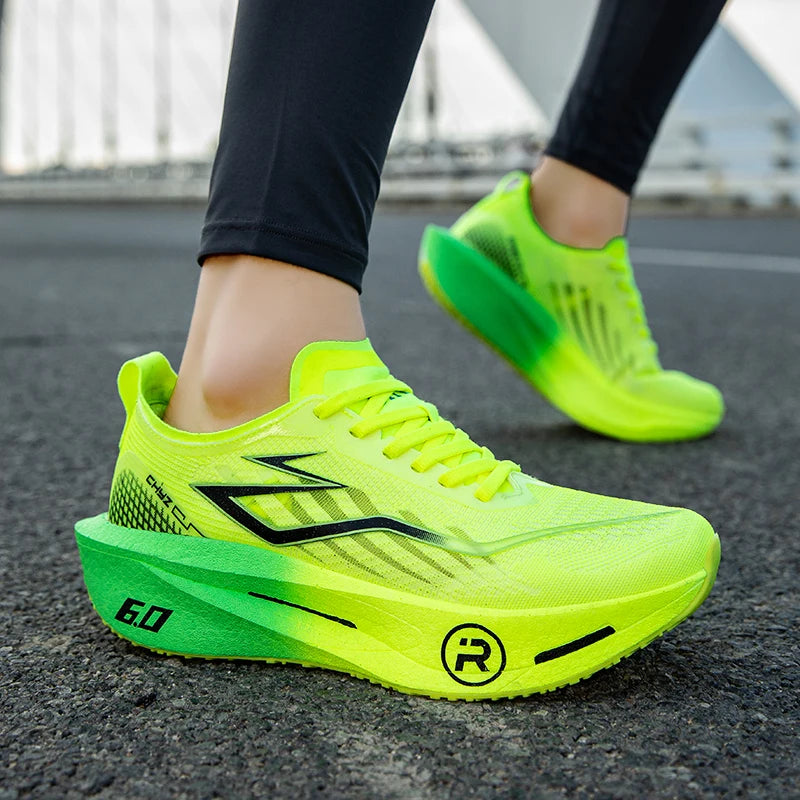 New Sports Shoes for Men & Women, Running Sneakers with Carbon Plate, Male Marathon Racing, Shock-Absorbing Athletics Training Shoes