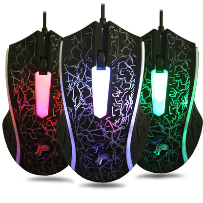 2400 DPI USB Wired Gaming Mouse LED Backlit Professional Gamer Mice Ergonomic Computer Mouse for PC Laptop Macbook