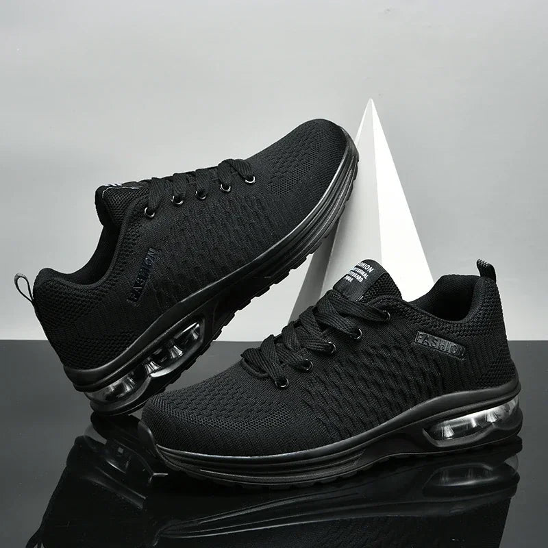 Men's Running Shoes Outdoor Sports Casual Mesh Tennis Shoes, Lace-Up Lightweight Gym Jogging Shoes for Men, 2025 New Male Sneakers