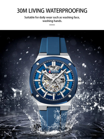 2025 CURREN New Men Mechanical Watch Luxury Sapphire Glass Automatic Watch 41MM Stainless Steel Watch for Men