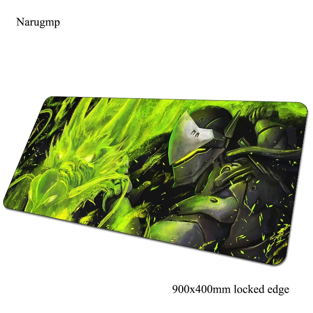 Podkładka pod mysz Overwatch, mata na biurko 900x400x3mm, duża gamingowa podkładka pod mysz i klawiaturę, prezent dla gracza PC na urodziny