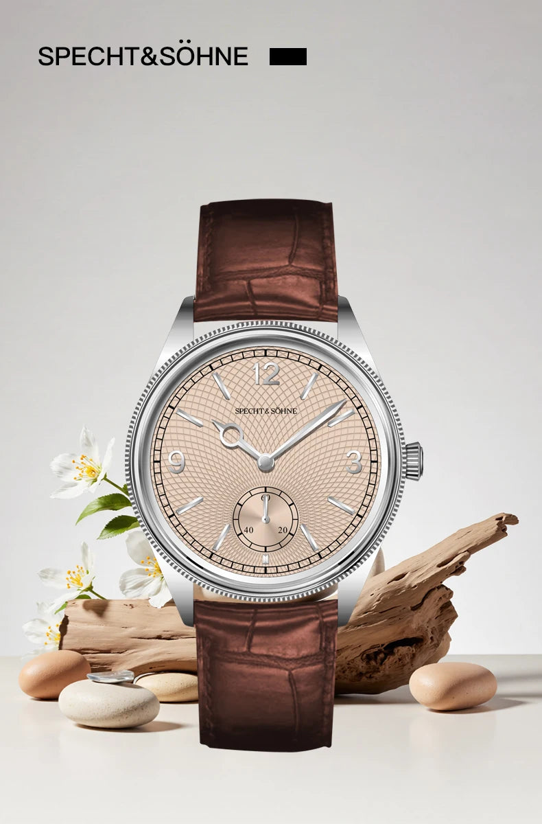 Specht & Söhne New Arrivals 1908 Automatic Watches For Men Stainless Steel Seagull Movt Mechanical Wristwatch 50M Waterproof