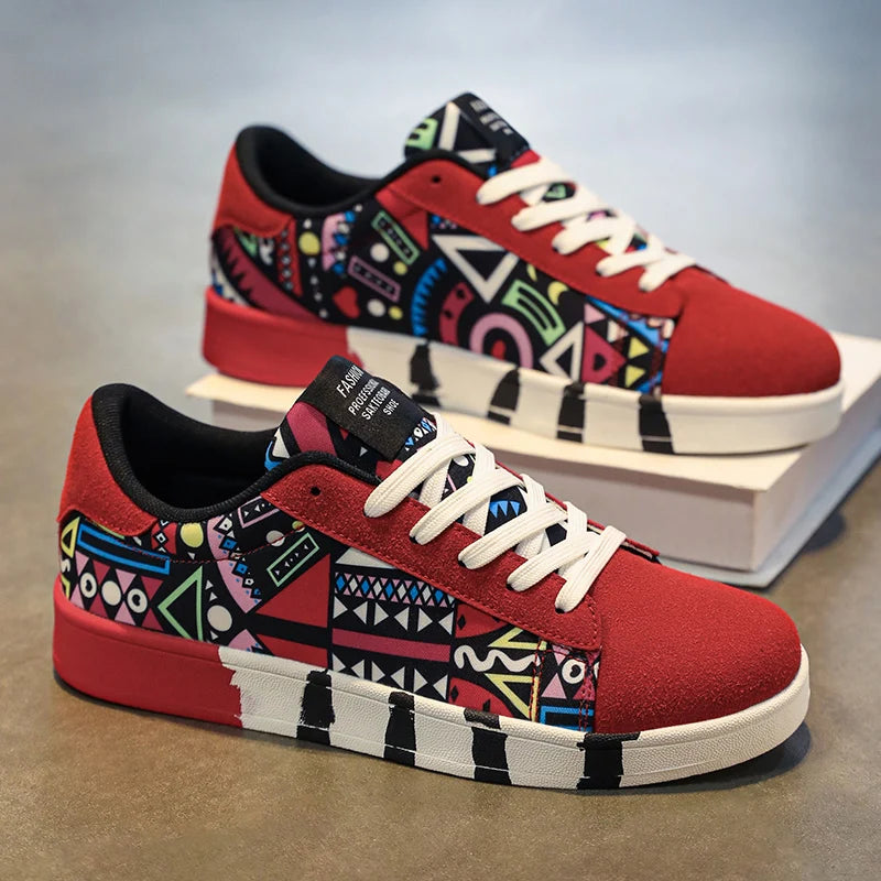 YRZL skateschoenen voor heren, canvas sneakers, casual ademende wandelschoenen, lichtgewicht platte herenschoenen, streetwear trend sportschoenen