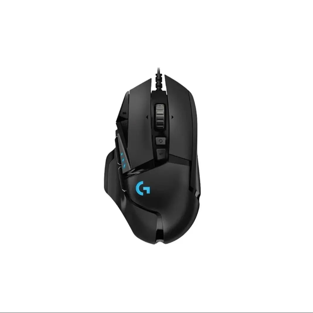 Геймърска мишка Logitech G502 HERO с кабел, e-sports, механична мишка с RGB подсветка, балансируемо тегло и програмируеми макроси за Battle Royale игри