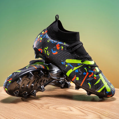 Nouvelles chaussures de football pour hommes, chaussures de sport professionnelles pour l'extérieur, antidérapantes, chaussures d'entraînement, baskets, chaussures de football pour terrain gazonné, ultralégères, unisex