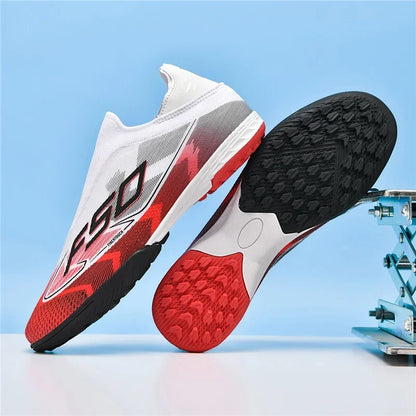 Nouvelles chaussures de football pour hommes, chaussures de sport, chaussures de football de haute qualité, ultralégères, chaussures de futsal, haute tige, respirantes, antidérapantes, pour match en extérieur