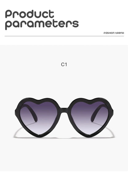 Ochelari de soare eleganți pentru copii, roz trandafiriu, cu inimioare, protecție UV400, ramă reglabilă, pentru băieți, fete, bebeluși și copii mici de 0-12 ani