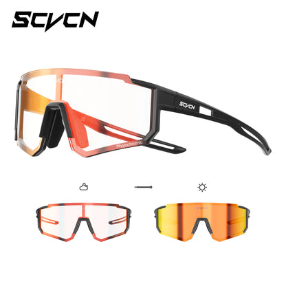 SCVCN Ochelari de soare sportivi pentru fete, ochelari de ciclism pentru copii, ochelari fotocromatici UV400, ochelari de baseball pentru băieți, ochelari pentru activități în aer liber, ochelari de soare pentru alergare și drumeții