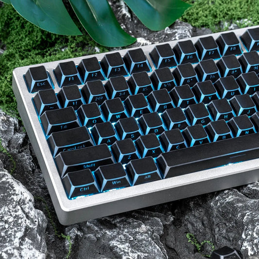 Shadow Keycap Side Print Edge Backlit PBT Shine Through White Black Macarons Cherry Profile 136 Key cap MX Gamer Keyboards AULA