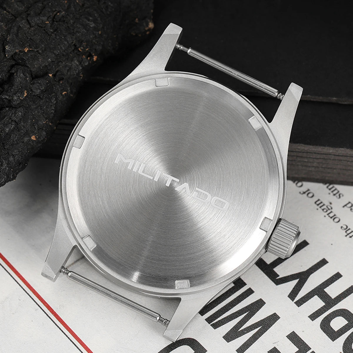 Militado ML05 Military Watch VH31 Sweep Movement Domed Sapphire Crystal Wristwatch High Clear AR Coating 38mm Vintage Watches
