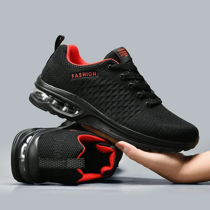 Men's Running Shoes Outdoor Sports Casual Mesh Tennis Shoes, Lace-Up Lightweight Gym Jogging Shoes for Men, 2025 New Male Sneakers