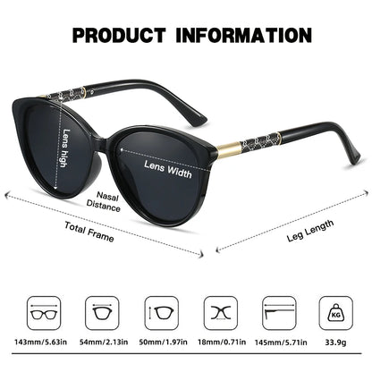 Ochelari de soare polarizați REXXAR Cat Eye pentru femei și bărbați, ochelari de soare sexy și la modă, de marcă, pentru cumpărături și petreceri, pentru bărbați și femei