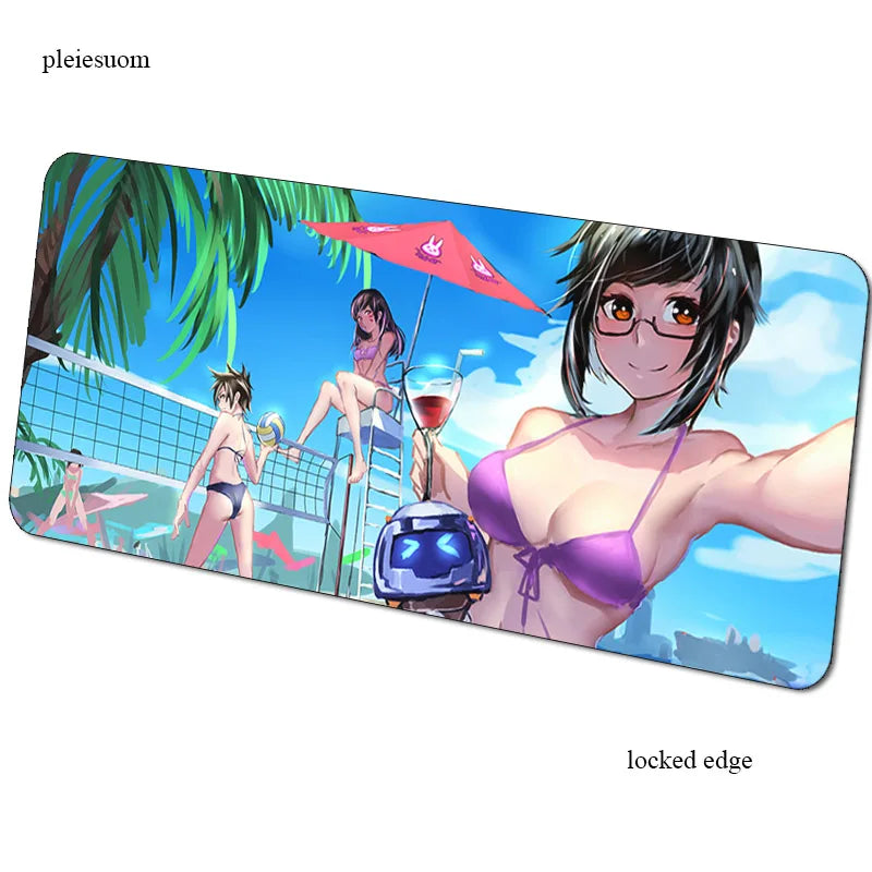 Tappetino mouse gaming Overwatch con stampa HD, 900x400x3mm, tappetino gamer per scrivania computer, mousemat PC economico per notebook