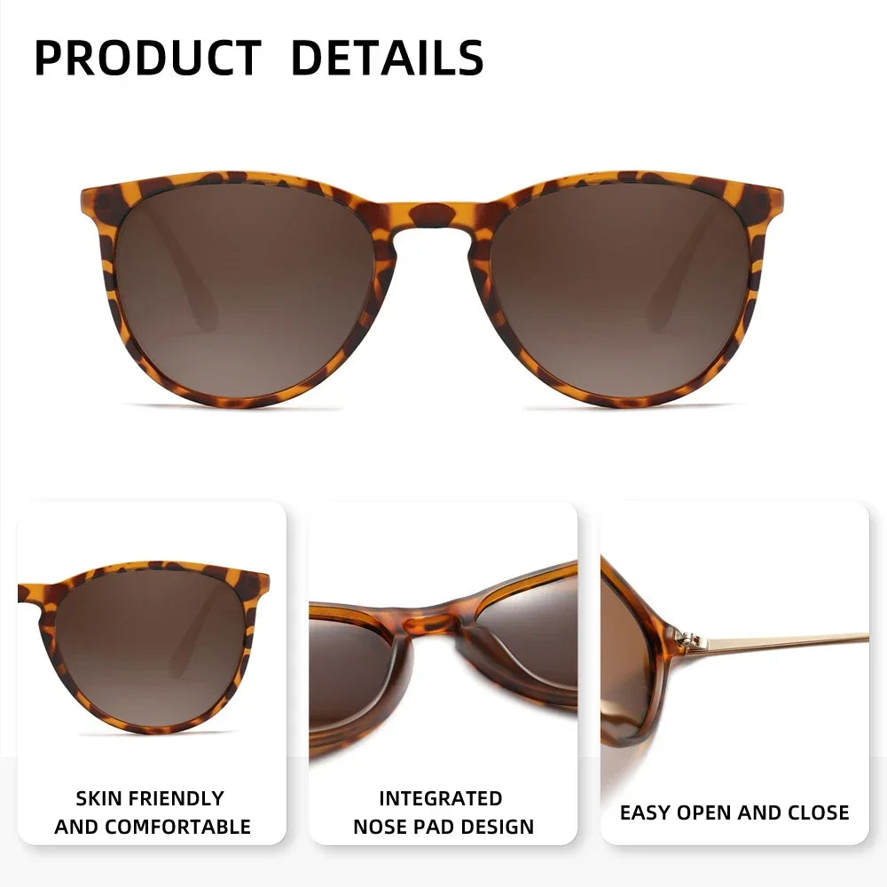 Ochelari de soare clasici de vară în formă de ochi de pisică, polarizați, la modă, stil elegant, accesoriu pentru plajă și călătorii, UV400
