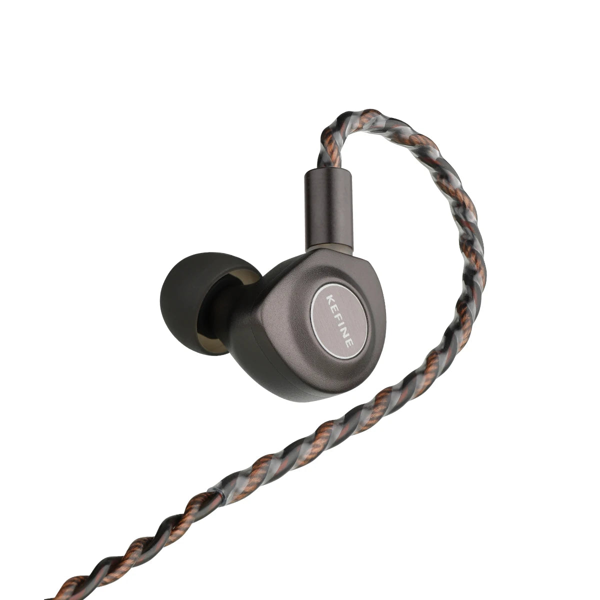 KEFINE Delci 10mm DLC+PU Diaphragm Dynamic Driver Hifi Wired IEM Earphones with CNC Metal & Detachable 0.78mm 2pin 3.5mm Cable