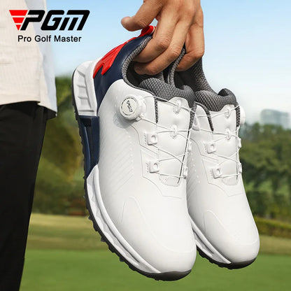 PGM Golf Shoes Men's Cushioning Rebound Sneakers, Knob Men's Shoes, Wear-Resistant TPU Waterproof Shoes