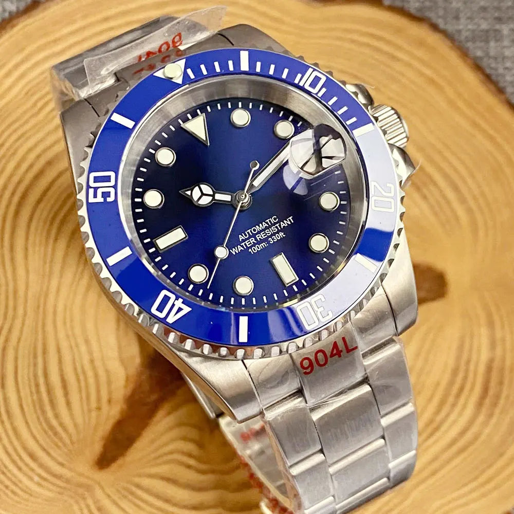 200m Waterproof Miyota8215 Automatic Men's Watch Diver Watches 40mm Mechanical Movement Luminous Jubilee Strap Glide Lock Buckle
